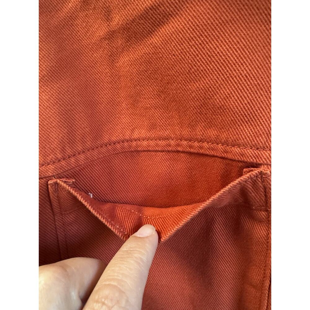 Old Navy Women’s Rust Orange Cropped Utility Jacket Size M - Picture 3 of 5